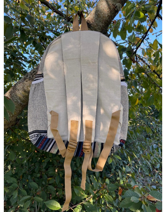 Ethno batoh z konope - KVET ŽIVOTA veľký